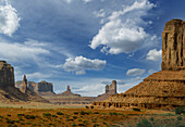 USA, Arizona, Monument Valley Tribal Park, Rock formations