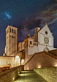 Italy, Umbria, Assisi, Basilica of Saint Francis of Assisi