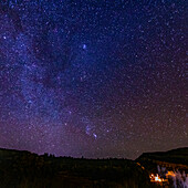 United States, Utah, Escalante, Milky way visible in dark skies