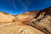 United States, Utah, Escalante, Sandstone texture in slot canyon