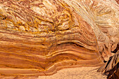 Vereinigte Staaten, Utah, Escalante, Sandsteinstruktur in der Schlitzschluchtwand