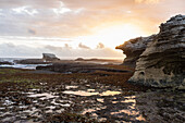 South Africa, Western Cape, Rock formations and tidal pools in Lekkerwater Nature Reserve