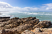 South Africa, Hermanus, Voëlklip Beach and Atlantic Ocean
