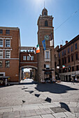 Piazza Cattedrale in Ferrara, Emilia Romagna, Italien