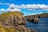 Fort Point (Admiral's Point) Lighthouse, Trinity, Bonavista Peninsula, Newfoundland, Canada, North America
