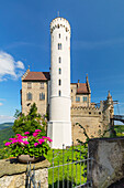 Burg Lichtenstein, Schwäbische Alb, Baden-Württemberg, Deutschland, Europa