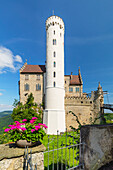 Lichtenstein Castle, Swabian Jura, Baden-Wurttemberg, Germany, Europe