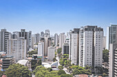 Moema, expensive, upmarket residential apartments in a suburban neighborhood, Sao Paulo, Brazil, South America