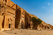 Felsengrab, Madain Saleh (Hegra) (Al Hijr), UNESCO-Weltkulturerbe, Al Ula, Königreich Saudi-Arabien, Naher Osten
