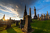 Glasgow Necropolis, viktorianischer Friedhof, Glasgow, Schottland, Vereinigtes Königreich, Europa