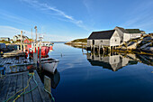 Fishing Sheds in the village of Peggy's Cove, Nova Scotia, Canada, North America