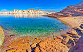 A small lagoon in Lake Powell where boats can drop anchor and come ashore, Arizona, United States of America, North America
