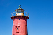 Kleiner roter Leuchtturm, Fort Washington Park, New York City, New York, USA