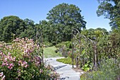 Eingang, Dean Bond Rose Garden, Scott Arboretum, Swarthmore College, Swarthmore, Pennsylvania, USA