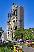 Kaiser Wilhelm Memorial Church, Kurfurstendamm, Charlottenburg, Berlin, Germany, Europe