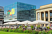 Schlossplatz mit Kunstmuseum, Stuttgart, Baden-Württemberg, Deutschland, Europa