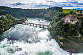 Luftaufnahme des Rheinfalls, Schaffhausen, Schweiz, Europa