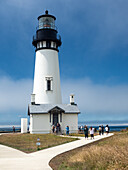 Yaquina Head lighthouse, the tallest of Oregon's nine surviving 19th century lighthouses, Oregon, United States of America, North America
