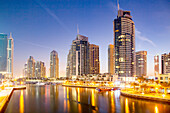 Skyscrapers in Dubai Marina, Dubai, United Arab Emirates, Middle East