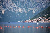Perast, innere Bucht von Kotor, Montenegro