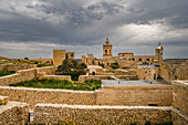 View over the picturesque castle complex of Mdina, Gozo, Malta, Europe