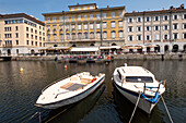 Boats on the Grand Canal, Trieste, Friuli-Venezia Giulia, Northern Italy, Italy, Europe
