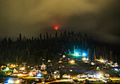 View of famous Bakhmaro resort in the night