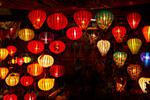 Lantern shop at night, Hoi An (UNESCO World Heritage Site), Vietnam