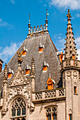 Provincial Court in The Markt or Market Square, Bruges, West Flanders, Belgium.