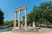 Tholos, antike griechische Ruinen, Olympia, Griechenland