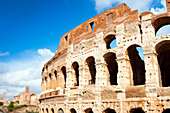 Kolosseum oder flavisches Amphitheater, Rom, UNESCO-Weltkulturerbe, Latium, Italien, Europa