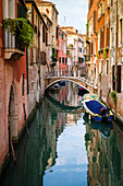 Canal and houses, Venice, Veneto, Italy