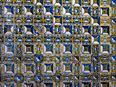 Azulejo im Kloster Christi, Convento de Cristo, in Tomar. Teil des UNESCO-Weltkulturerbes, Portugal
