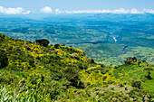 Berglandschaft in Great Blue Nile Gorge, zwischen Addis Abeba und Bahir Dar, Äthiopien