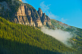 Canada, Alberta, Banff National Park. Sunrise landscape with Mt. Temple