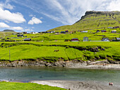 Village Leynar. Denmark, Faroe Islands