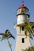 Diamond Head Leuchtturm, Diamond Head State Monument (Leahi Crater), Honolulu, Oahu, Hawaii.