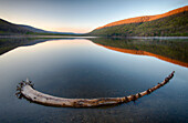 USA, New York State. Early spring morning on Labrador Pond.