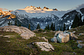 Mount Challenger elevation: 8236 feet / 2510 meter, North Cascades National Park