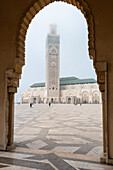 Africa, Morocco, Casablanca. Mosque exterior.