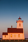 Kanada, Prince Edward Island, Wood-Inseln, Wood-Inseln-Leuchtturm, Sonnenuntergang