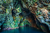 Painted Cave, Santa Cruz Island, Channel Islands National Park, California, USA.