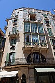 Jugendstilfassaden in Palma de Mallorca, Mallorca, Balearen, Spanien