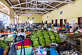 Mercado Municipal in the island capital of Santo António on the island of Principé in West Africa