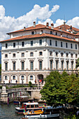 The Palazzo Borromeo on Isola Bella, Lake Maggiore, Piedmont, Italy.