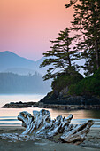 Kanada, British Columbia, Tofino. Schooner Cove-Sonnenuntergang.