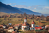 Rumänien, Bukowina, Campulung Moldovenesc, Herbstfarben.