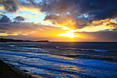 Canada, Nova Scotia, Cape Breton, Cabot Trail sunset