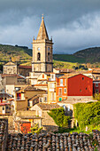 Italy, Sicily, Messina Province, Novara di Sicilia. The medieval hill town of Novara di Sicilia.