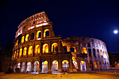 Colosseum Overview Moon Night Lovers, Rome, Italy Built by Vespacian